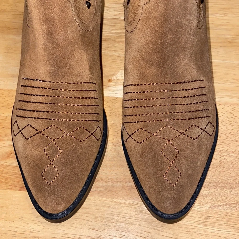 BiBi Lou Brown Leather Studded Ankle Boots